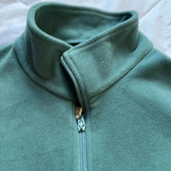 Woolrich Fleece Vest Seafoam Green Zip Up 2 Pockets Women's Size XL - Picture 2 of 6